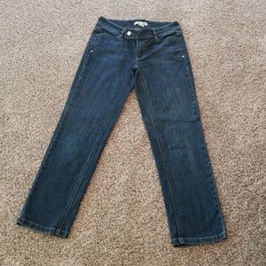 WHBM Noir blue denim jeans capris